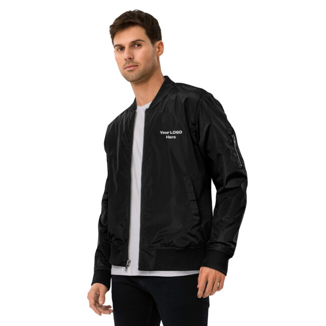 Premium unisex recycled bomber jacket | Custom Embroidery - Image 4