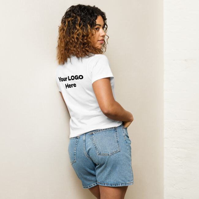 Women’s high-waisted t-shirt | Cotton Heritage OW1086 - Image 9