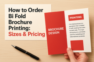 How to Order Bi Fold Brochure Printing: Sizes & Pricing
