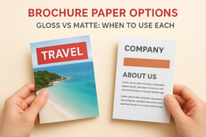 Brochure Paper Options (Gloss vs Matte): When to Use Each