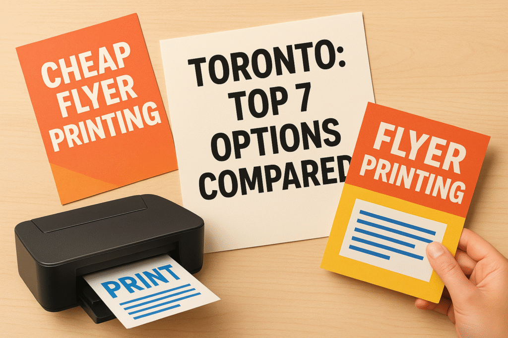 Cheap Flyer Printing Toronto: Top 7 Options Compared