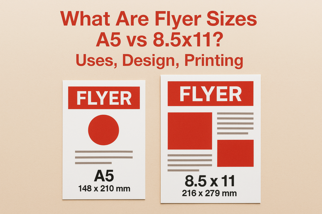 What Are Flyer Sizes (A5 vs 8.5x11)? Uses, Design, Printing