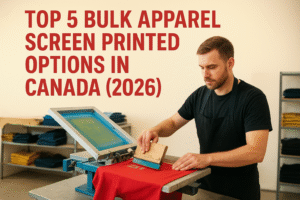 Top 5 Bulk Apparel Screen Printed Options In Canada (2026)