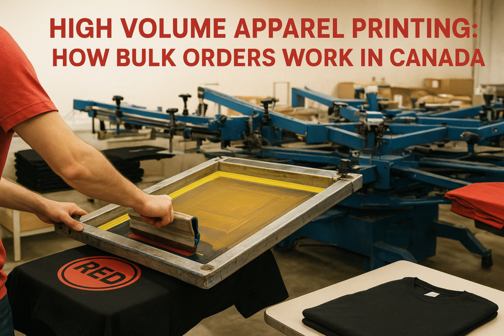 High Volume Apparel Printing: How Bulk Orders Work In Canada