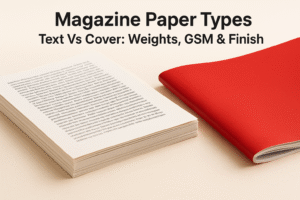 Magazine Paper Types (Text Vs Cover): Weights, GSM & Finish