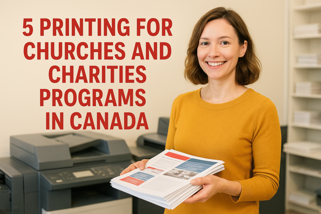5 Printing for Churches and Charities Programs in Canada