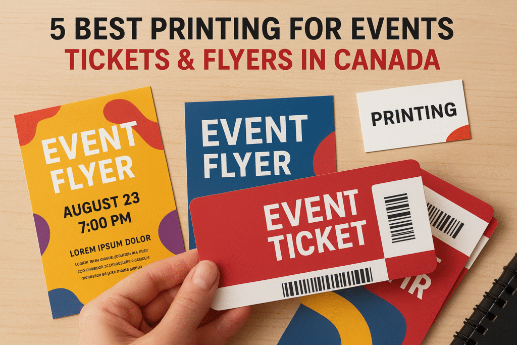 5 Best Printing For Events: Tickets & Flyers In Canada