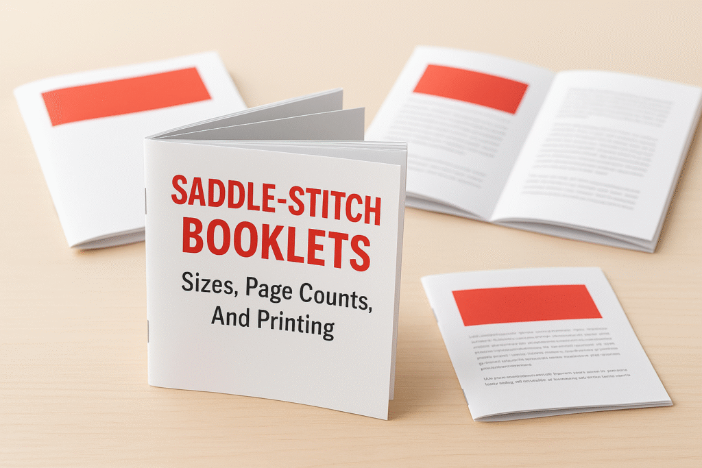 Saddle-Stitch Booklets: Sizes, Page Counts, And Printing