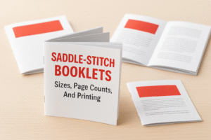 Saddle-Stitch Booklets: Sizes, Page Counts, And Printing