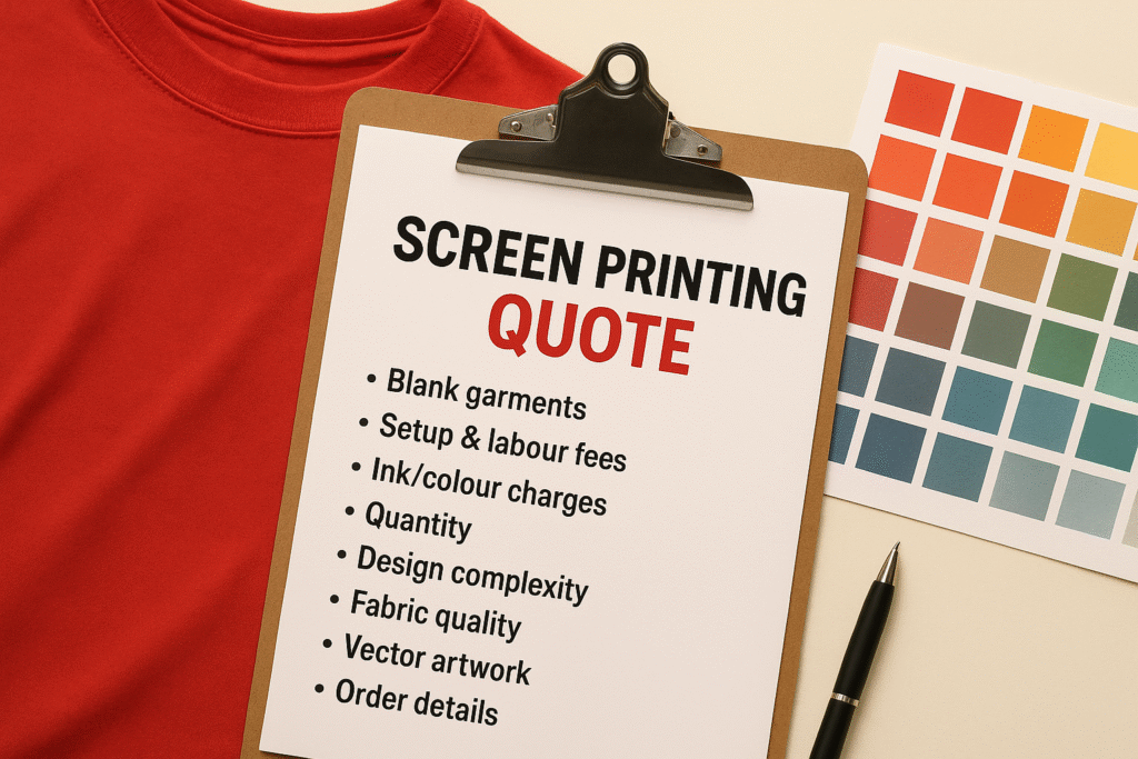 Screen Printing Quote: Pricing Factors And How To Get One