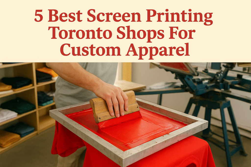 5 Best Screen Printing Toronto Shops For Custom Apparel