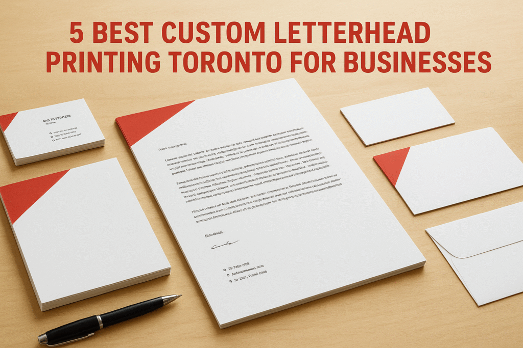 5 Best Custom Letterhead Printing Toronto For Businesses