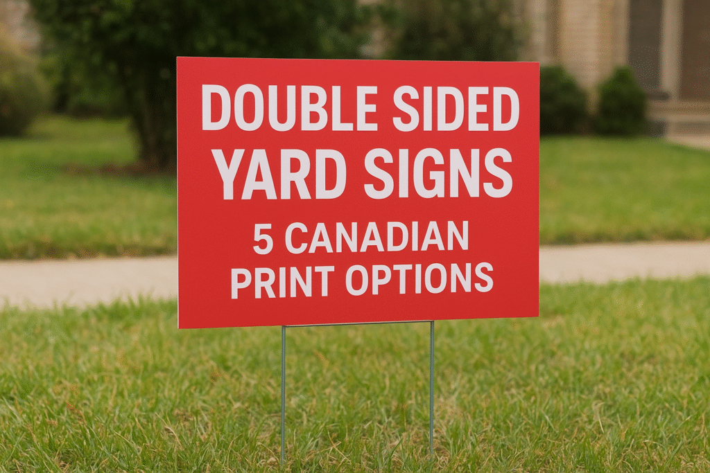 Double Sided Yard Signs: 5 Canadian Print Options