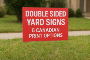 Double Sided Yard Signs: 5 Canadian Print Options
