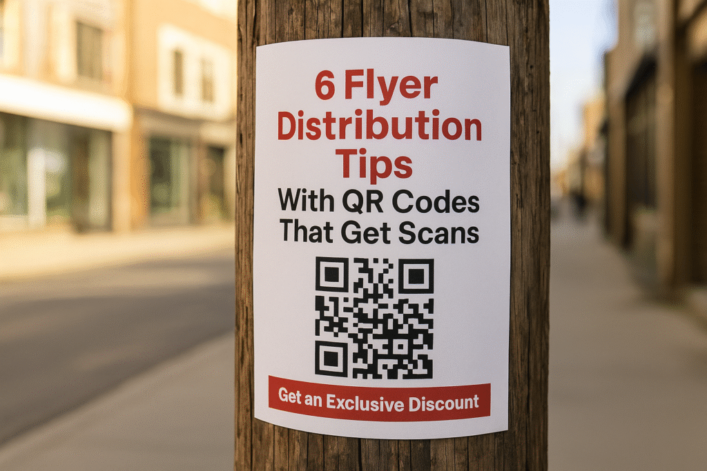 6 Flyer Distribution Tips With QR Codes That Get Scans
