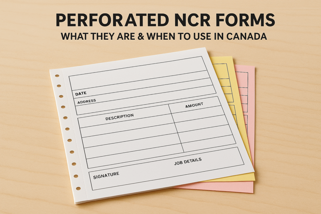Perforated NCR Forms: What They Are & When To Use In Canada