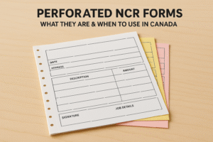 Perforated NCR Forms: What They Are & When To Use In Canada
