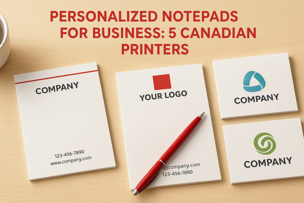 Personalized Notepads For Business: 5 Canadian Printers