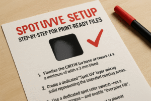 Spot UV File Setup: Step-by-Step For Print-Ready Files
