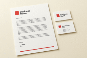 Stationery Set Printing: Letterhead + Cards for Businesses
