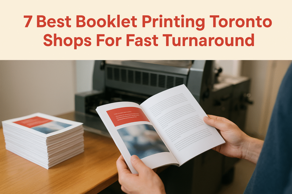 7 Best Booklet Printing Toronto Shops For Fast Turnaround