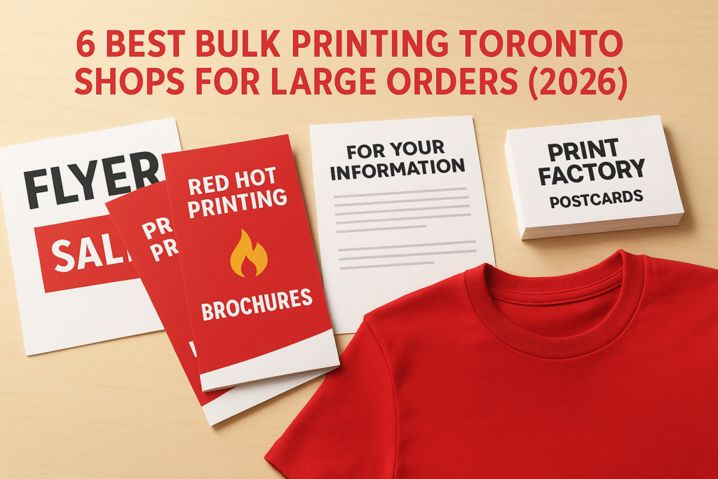 6 Best Bulk Printing Toronto Shops for Large Orders (2026)
