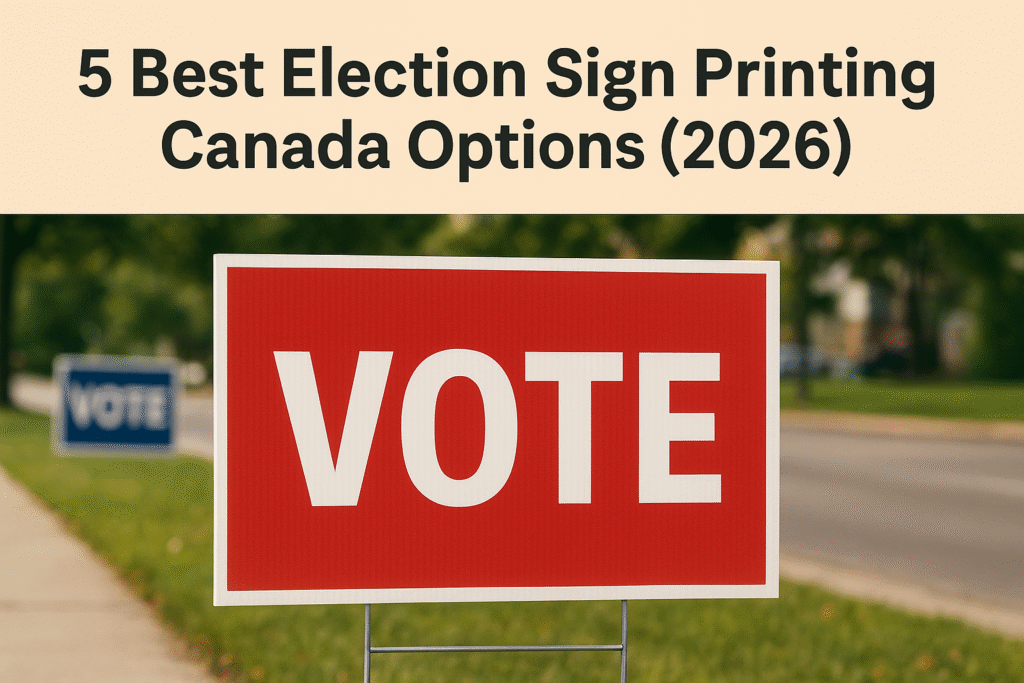 5 Best Election Sign Printing Canada Options (2026)