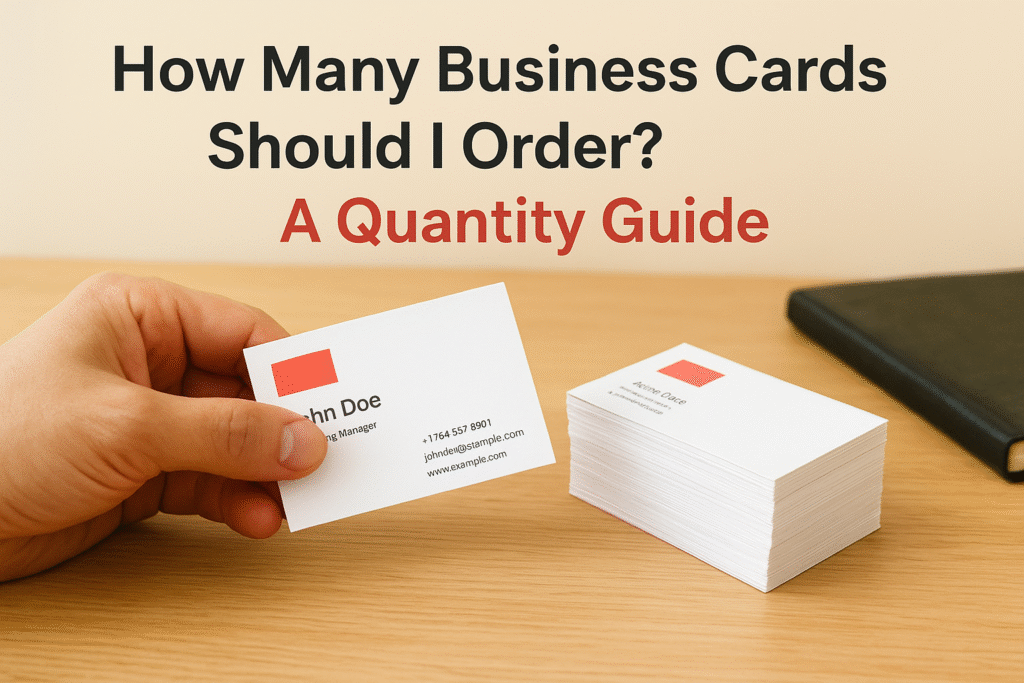 How Many Business Cards Should I Order? A Quantity Guide