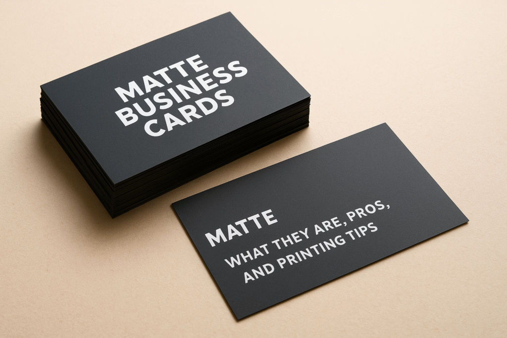 Matte Business Cards: What They Are, Pros, And Printing Tips