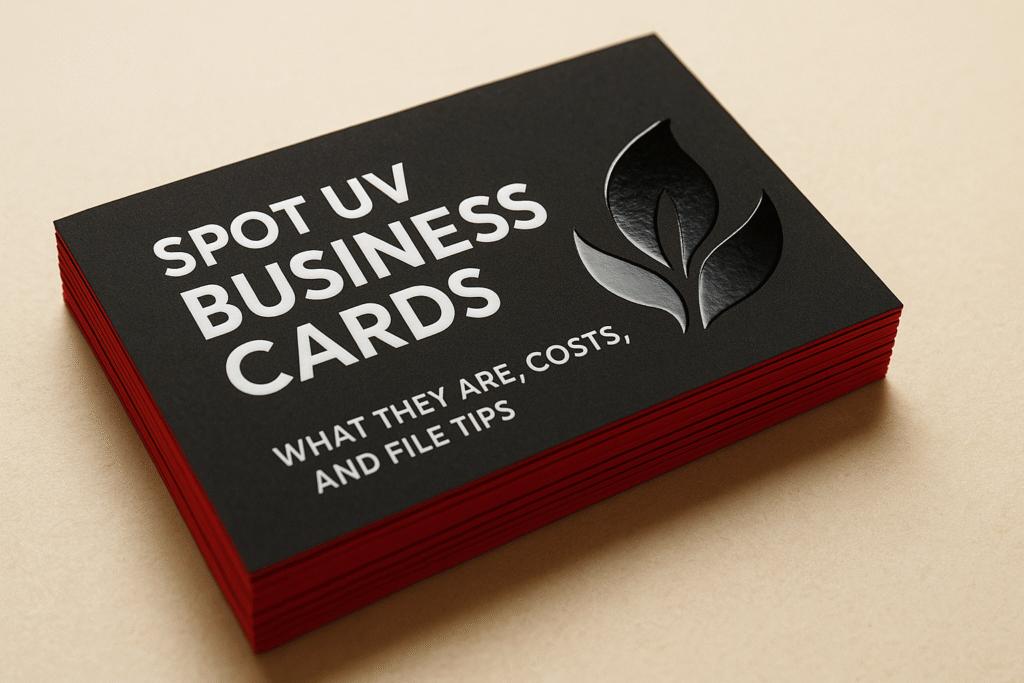 Spot UV Business Cards: What They Are, Costs, And File Tips