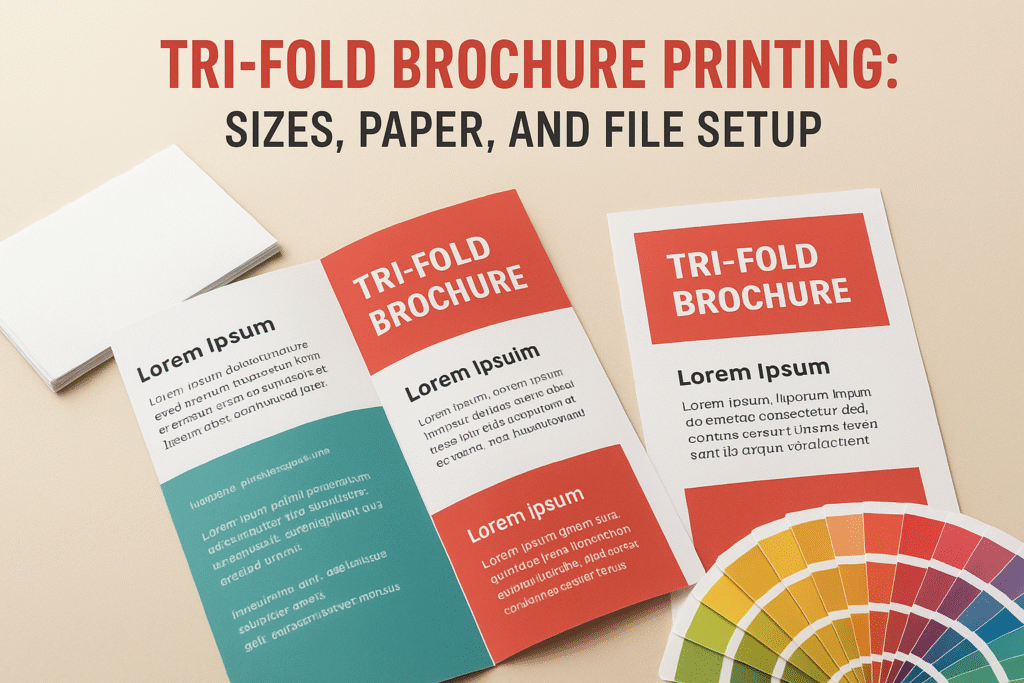 Tri Fold Brochure Printing: Sizes, Paper, And File Setup