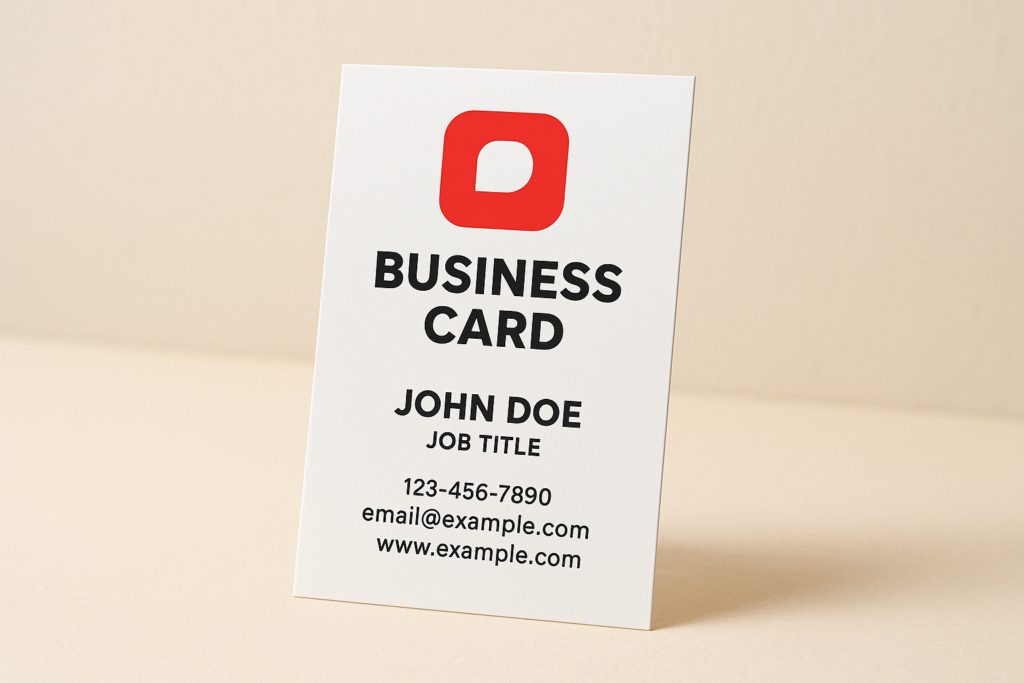 Vertical Business Cards: Sizes, Design Tips, And Printing