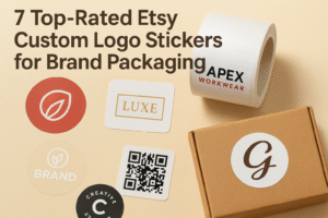 7 Top-Rated Etsy Custom Logo Stickers for Brand Packaging