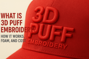 What Is 3D Puff Embroidery? How It Works, Foam, And Cost