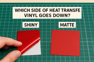 Which Side Of Heat Transfer Vinyl Goes Down? Shiny Vs Matte