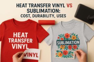 Heat Transfer Vinyl vs Sublimation: Cost, Durability, Uses