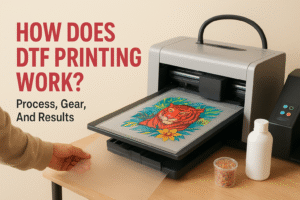 How Does DTF Printing Work? Process, Gear, And Results