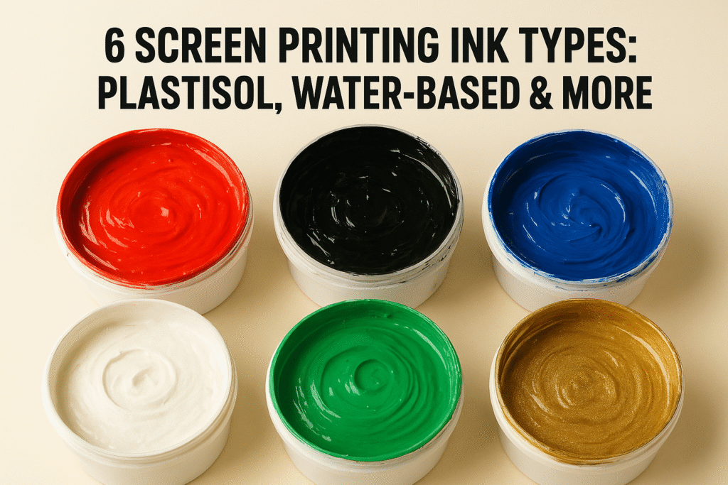6 Screen Printing Ink Types: Plastisol, Water-Based & More