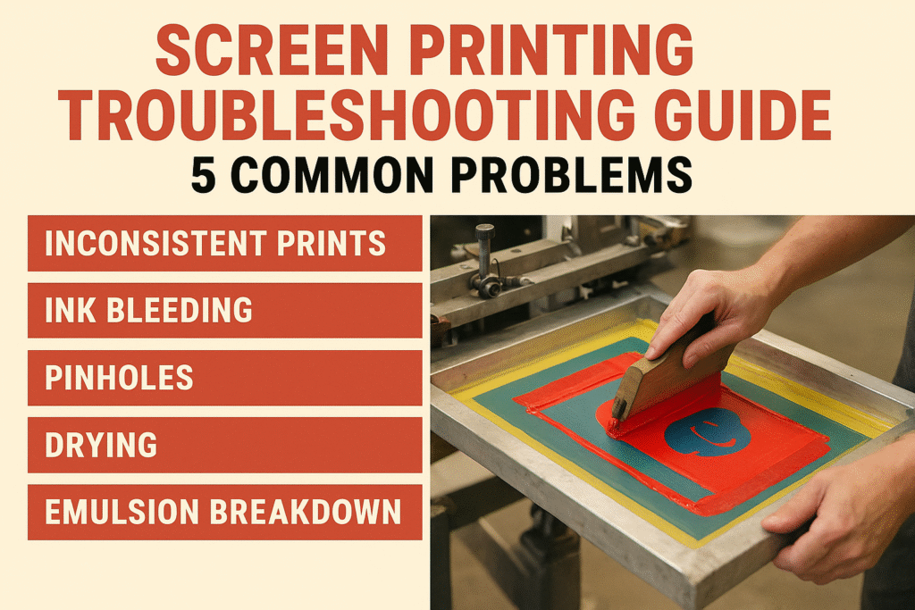 Screen Printing Troubleshooting Guide: 5 Common Problems