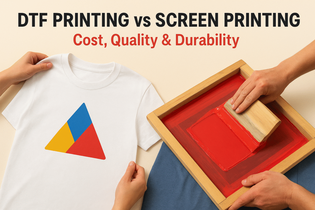 DTF Printing vs Screen Printing: Cost, Quality & Durability