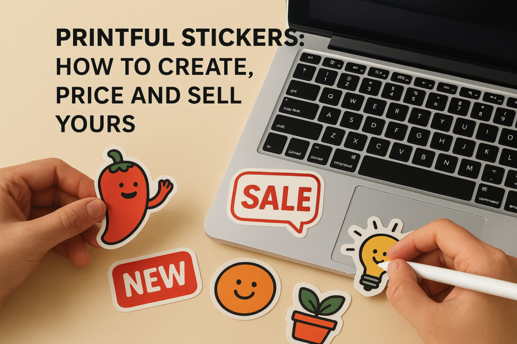 Printful Stickers: How to Create, Price and Sell Yours