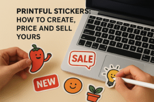 Printful Stickers: How to Create, Price and Sell Yours