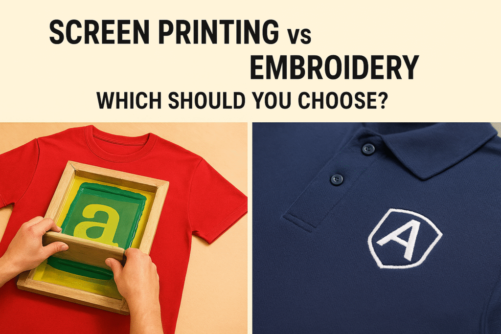 Screen Printing vs Embroidery: Which Should You Choose?