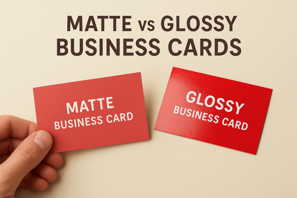 Matte vs Glossy Business Cards: Which Should You Choose?