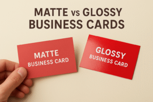 Matte vs Glossy Business Cards: Which Should You Choose?