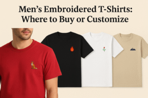 Men's Embroidered T-Shirts: Where to Buy or Customize