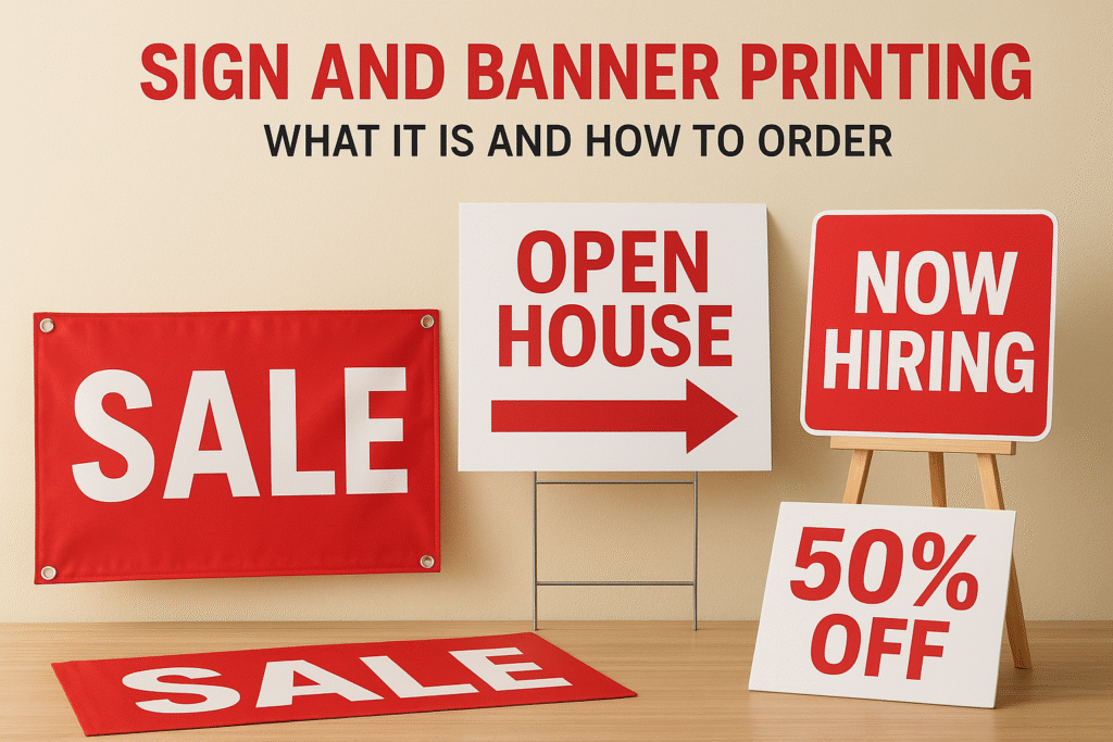 Sign and Banner Printing: What It Is and How to Order