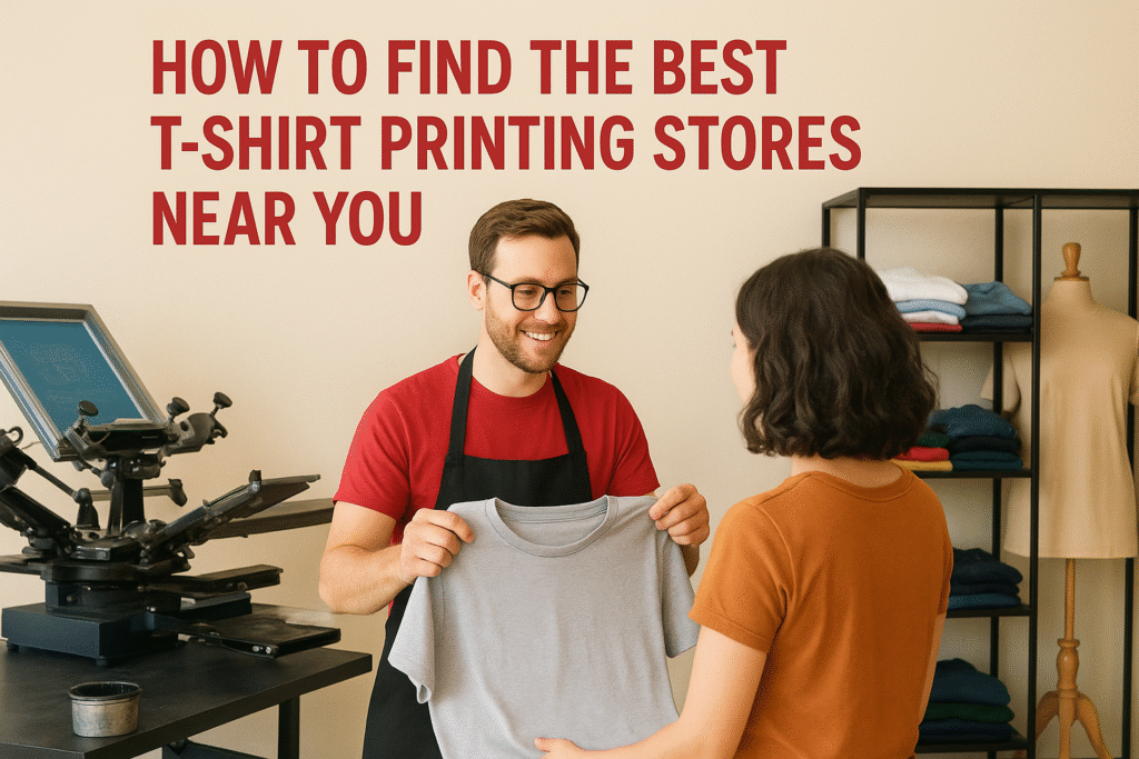 How to Find the Best T-Shirt Printing Stores near You